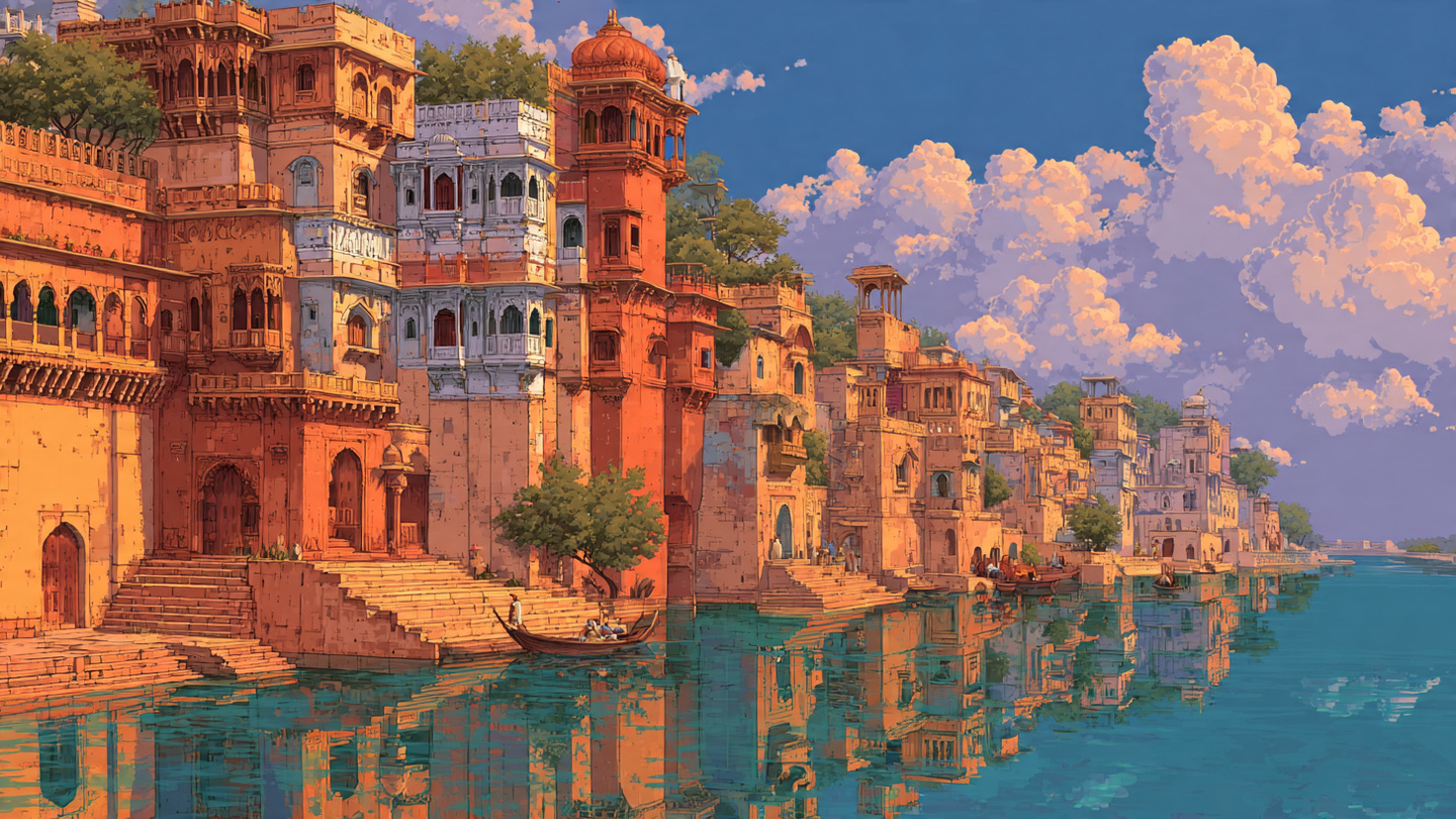 Indian Reverside Painting